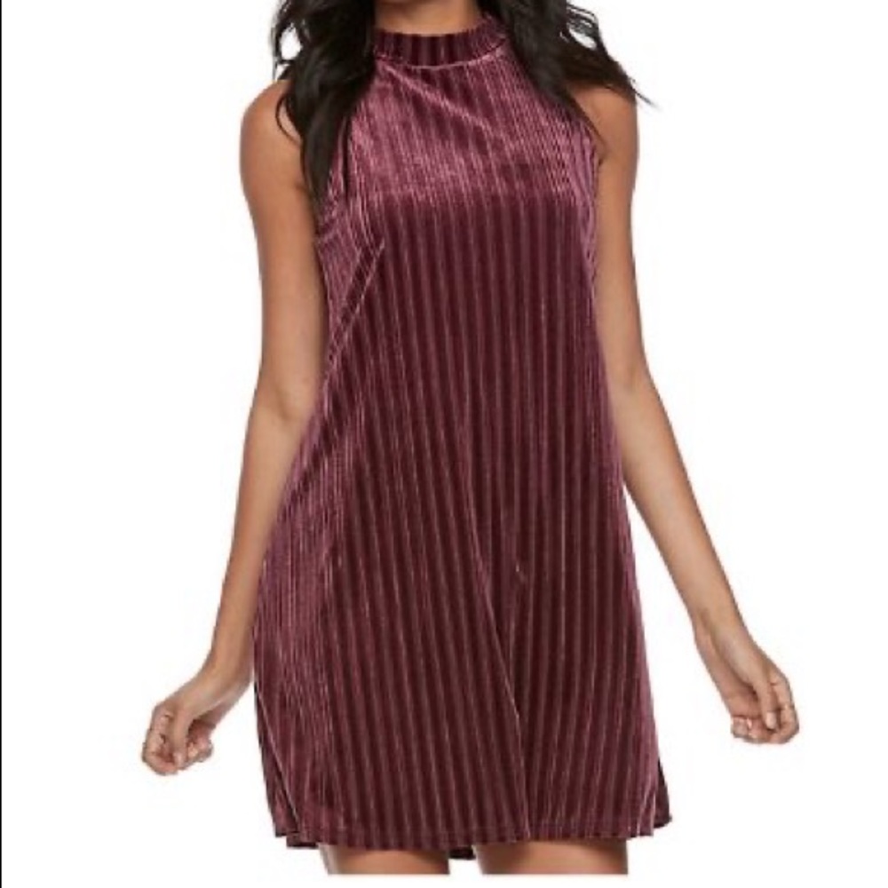 Juniors Mudd Velvet Swing dress